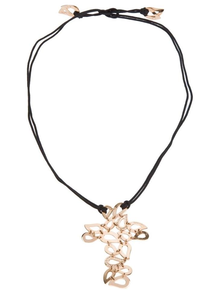 Gavello Tear Drop Crucifix Necklace