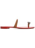Giuseppe Zanotti Design Ring Toe Sandals - Brown