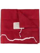 A-cold-wall* Logo Print Scarf - Red