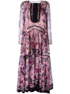 Chloé Floral Tiered Maxi Dress, Women's, Size: 36, Silk/polyester