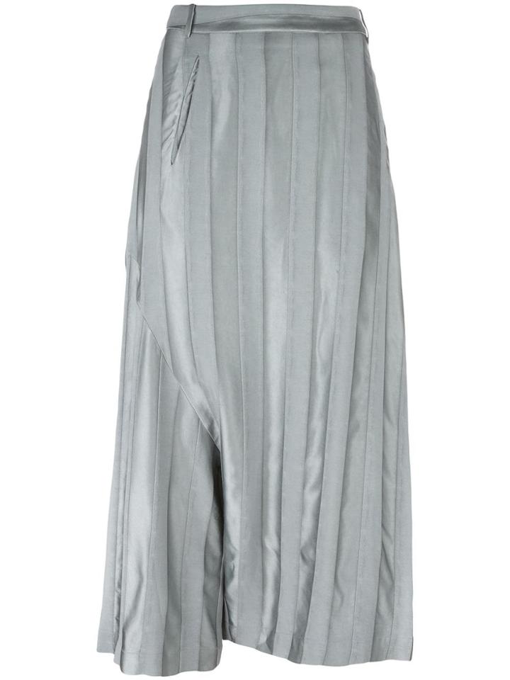 Masnada Drop-crotch Pleated Trousers - Blue