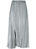 Masnada Drop-crotch Pleated Trousers - Blue