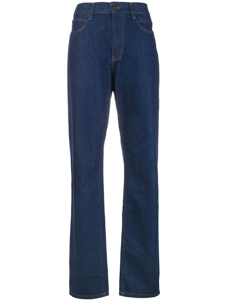 Calvin Klein Jeans High Rise Panel Rinse Jeans - Blue
