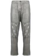 Avant Toi Cropped Straight-leg Trousers - Grey