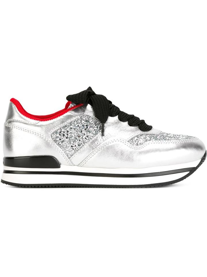 Hogan Glitter Embellished Sneakers