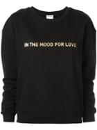 In The Mood For Love Logo Printed Sweater - Black