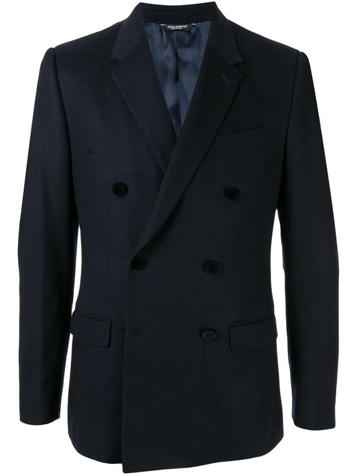 Dolce & Gabbana Double-breasted Jacket - Blue