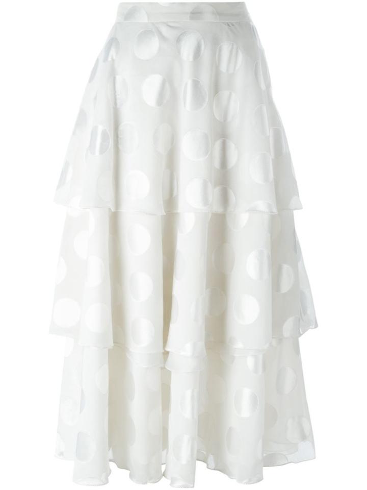 Christian Dior Vintage Tiered Polka Dot Skirt