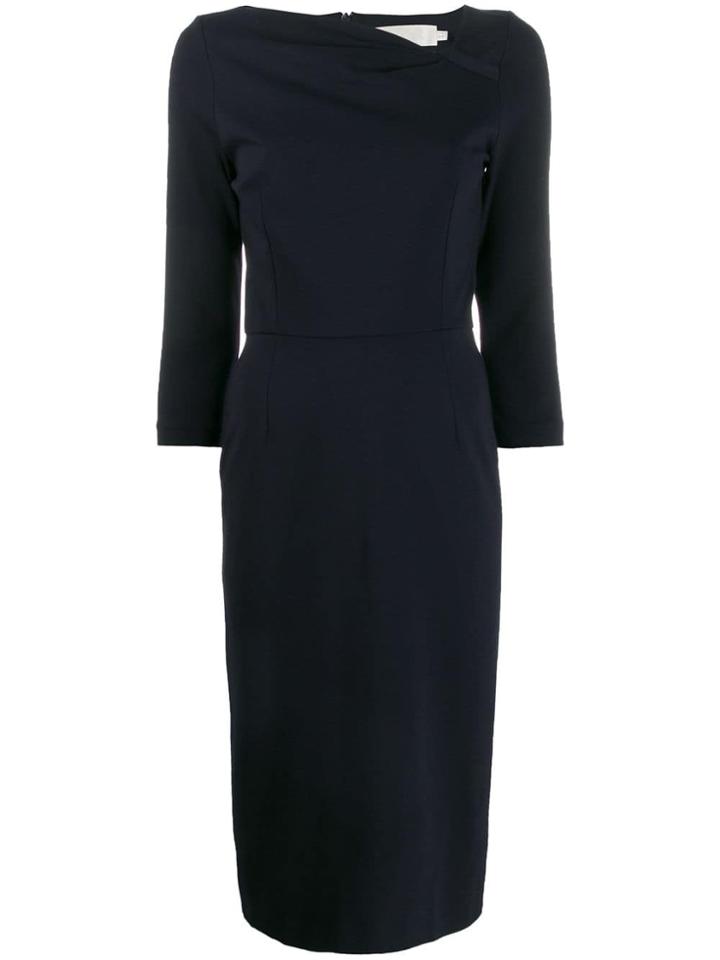 Goat Asymmetric Pencil Dress - Blue