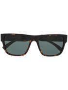 Versace Eyewear Square-frame Logo Sunglasses - Brown