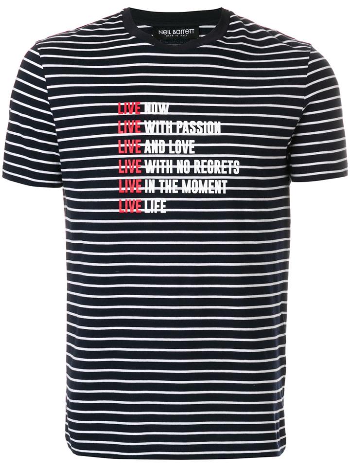 Neil Barrett Live T-shirt - Blue