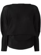 Issey Miyake Cauliflower Square A-poc Stretch Pleat Top, Women's, Black, Polyester