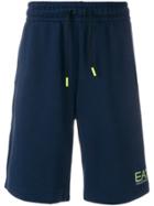 Ea7 Emporio Armani Drawstring Track Shorts - Blue