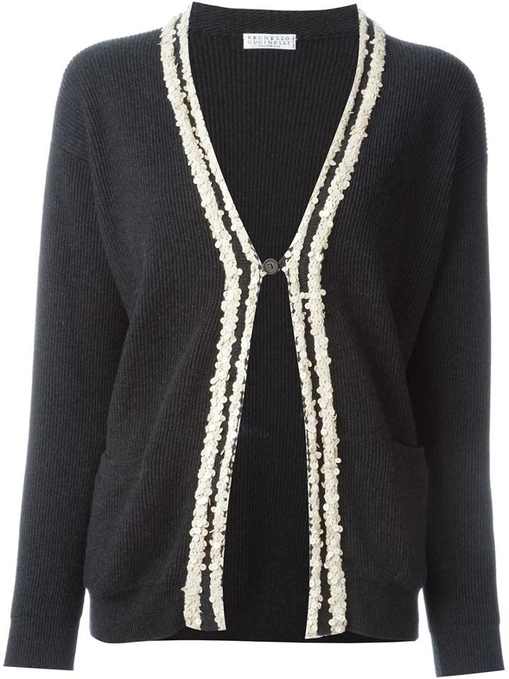 Brunello Cucinelli Sequin Detail Cardigan