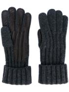 Brioni - Lamb Skin Detail Gloves - Men - Lamb Skin/cashmere - S, Brown, Lamb Skin/cashmere