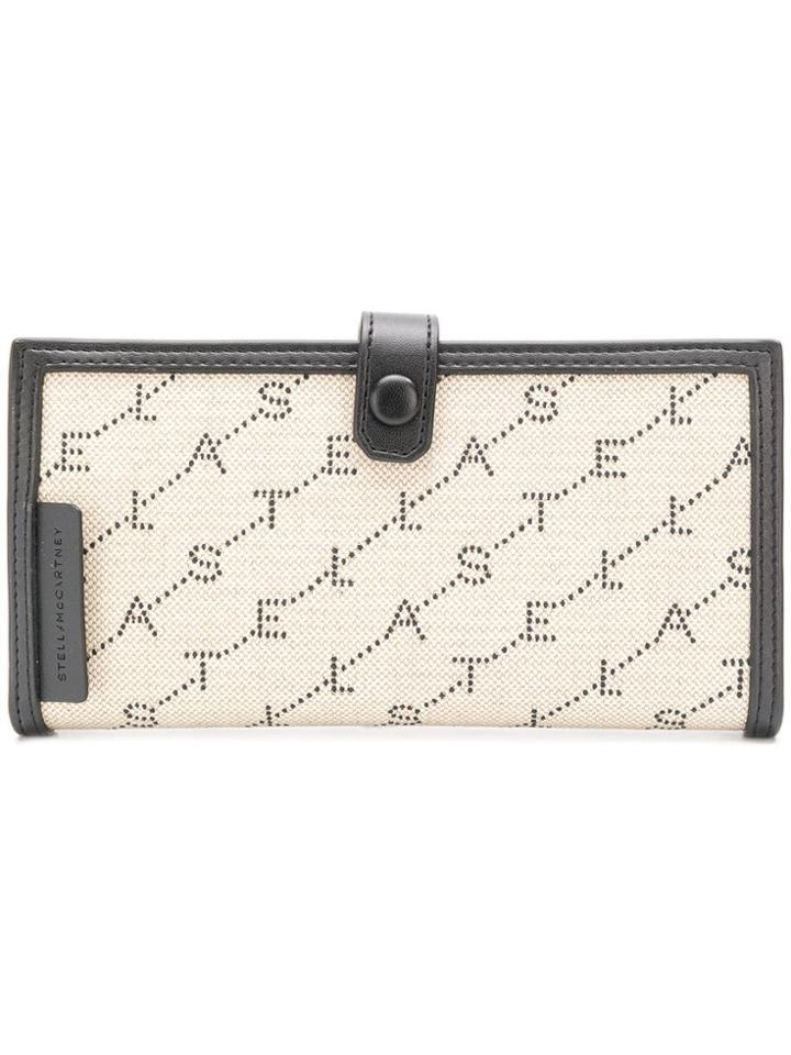 Stella Mccartney Monogram Continental Wallet - Black