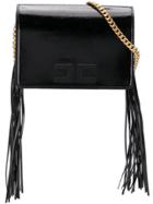 Elisabetta Franchi Fringed Clutch - Black