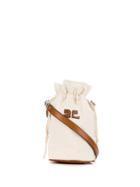 Courrèges Canvas Drawstring Bag - Neutrals