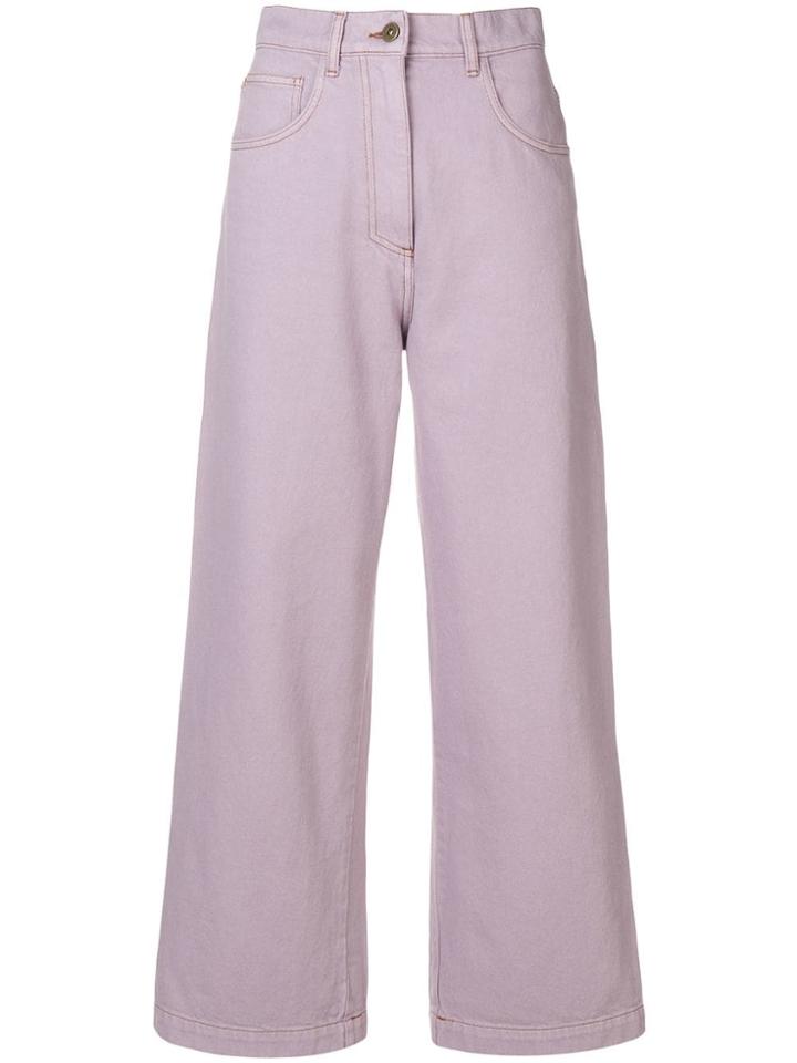 Nanushka Marfa Wide-leg Jeans - Purple