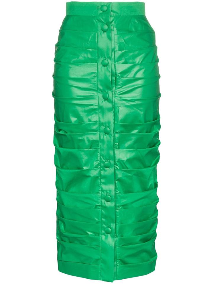 Aleksandre Akhalkatsishvili High Waisted Midi Skirt - Green