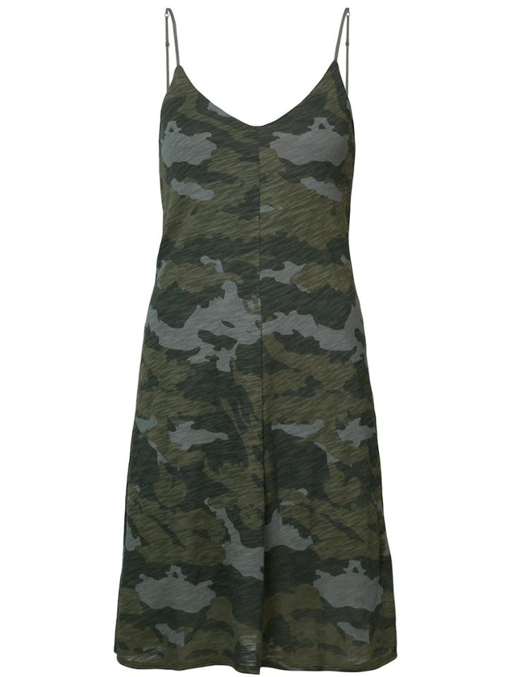 Atm Anthony Thomas Melillo Camouflage Print Cami Dress - Green