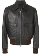 Ami Alexandre Mattiussi Zipped Jacket Classic Collar - Brown