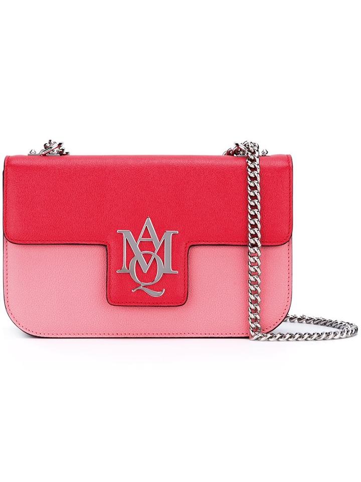 Alexander Mcqueen 'insignia' Chain Satchel, Women's, Red