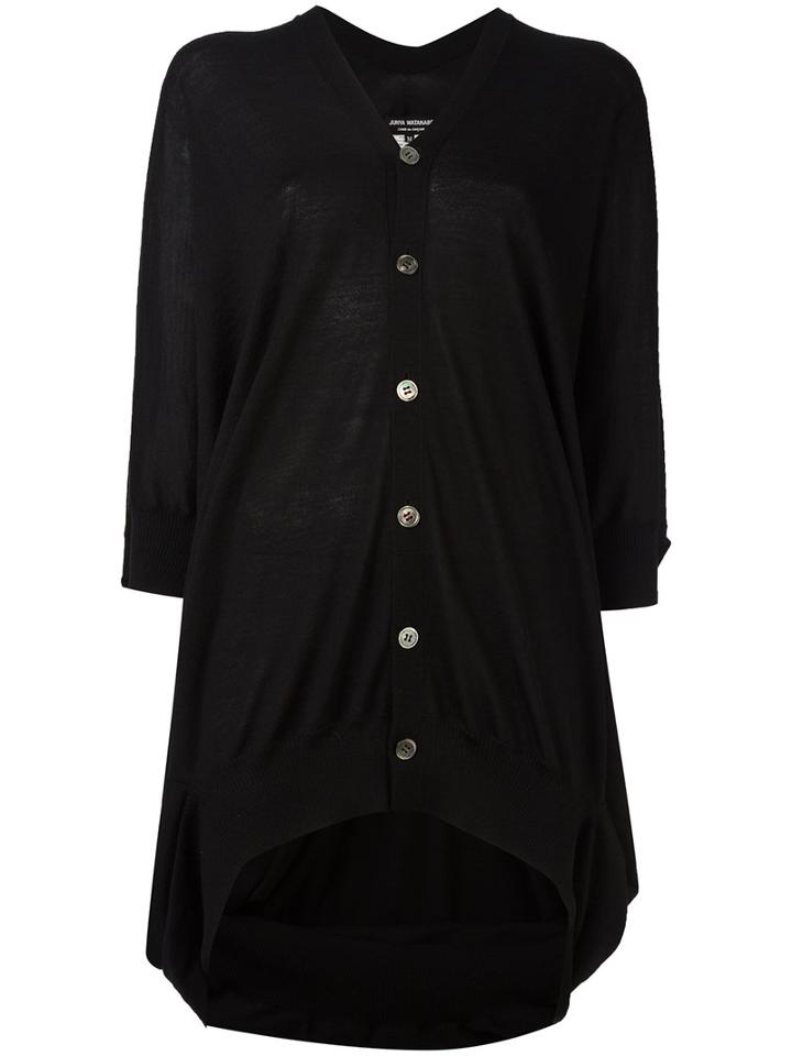 Junya Watanabe Comme Des Garçons Oversized Cardigan, Women's, Size: Small, Black, Wool