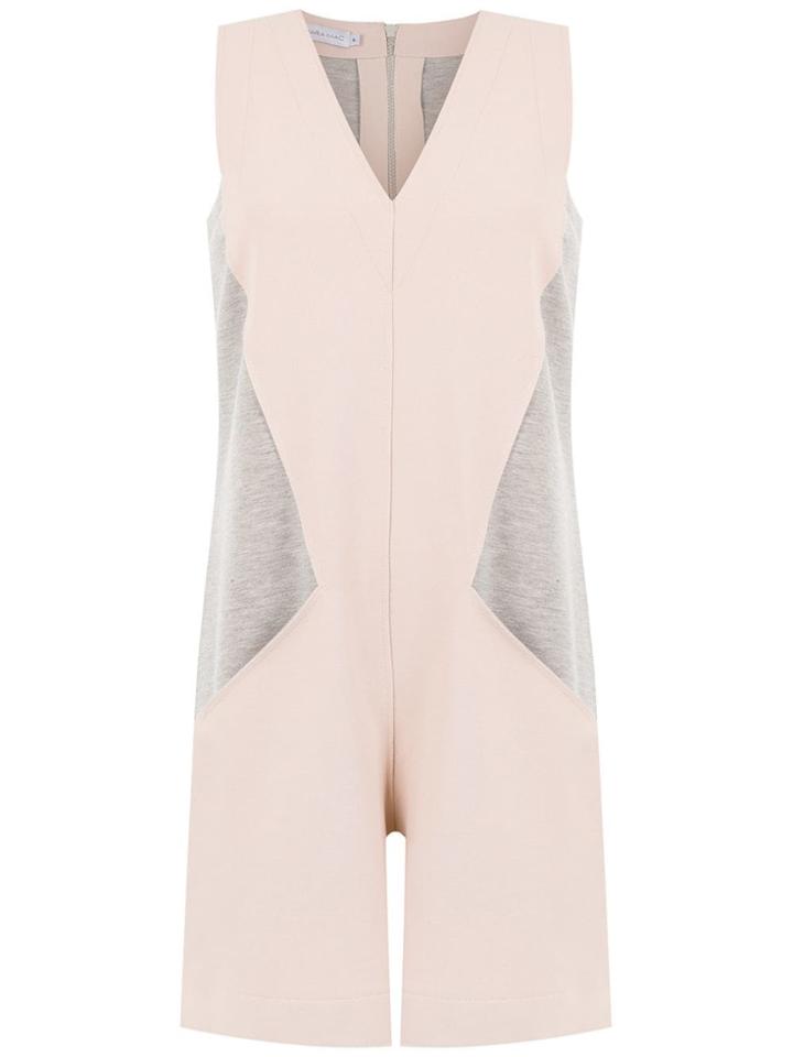 Mara Mac Panelled Playsuit - Grey