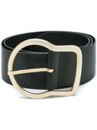 Dorothee Schumacher Gold Buckle Belt - Black