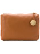 L'autre Chose Zipped Clutch Bag - Brown
