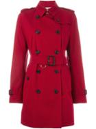 Burberry 'kensington' Trench Coat, Women's, Size: 6, Red, Cotton