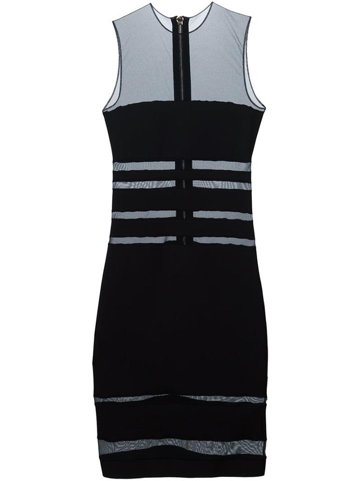 Alexandre Vauthier Sheer Panel Bodycon Dress