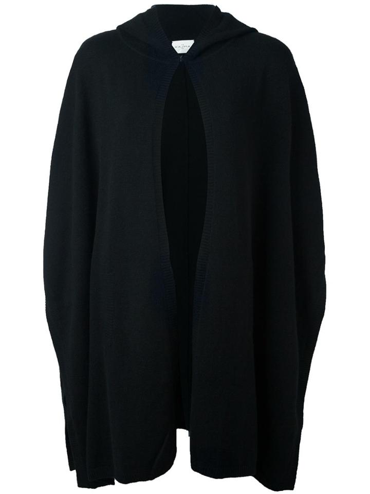 Le Kasha Cashmere 'utah' Knit Poncho - Black