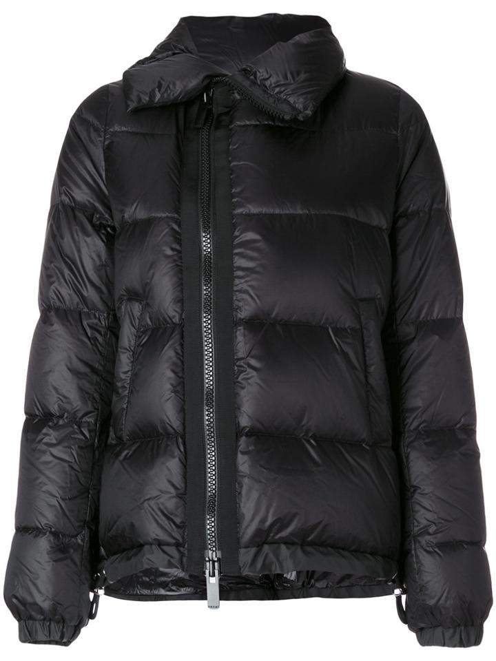Sacai Asymmetric Nylon Padded Jacket - Black