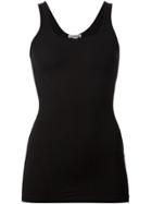 James Perse Long Fitted Tank Top - Black