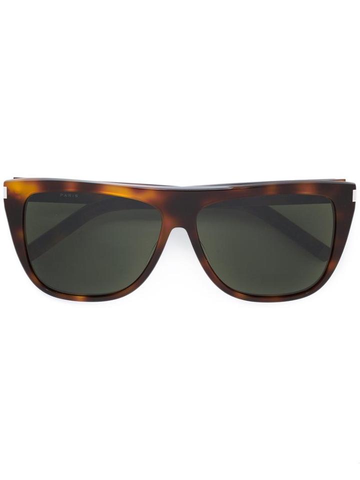 Saint Laurent - New Wave 1 Sunglasses - Men - Cellulose - One Size, Brown, Cellulose