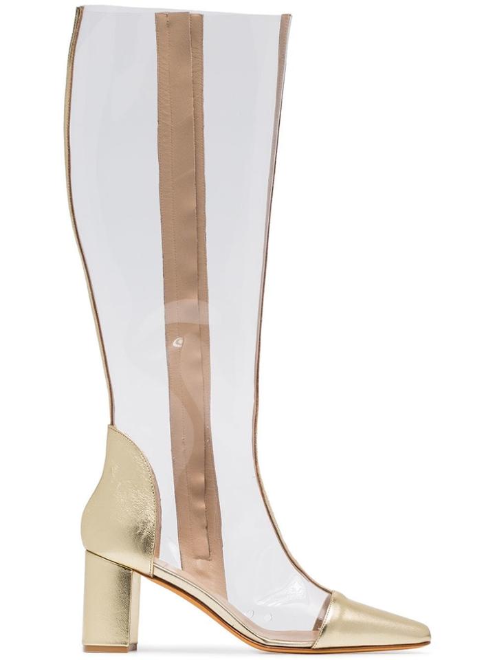 Maryam Nassir Zadeh Jupiter 80 Pvc Boots - Gold