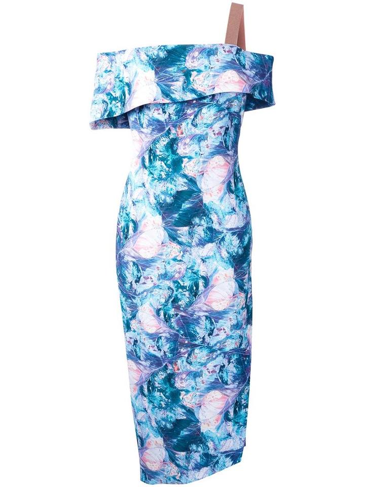 Ginger & Smart 'aurora' Off The Shoulder Dress, Women's, Size: 6, Blue, Viscose