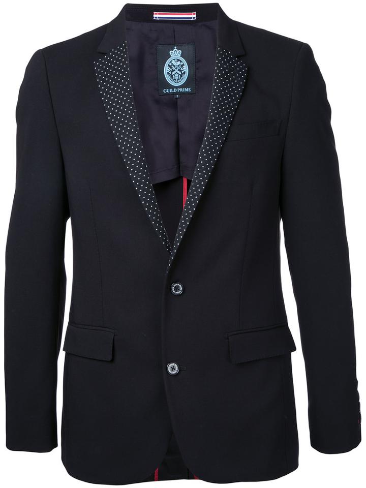 Guild Prime Classic Blazer, Men's, Size: 1, Black, Polyester/polyurethane/rayon