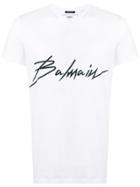 Balmain Signature Logo T-shirt - White