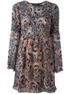 For Love And Lemons Floral Dress, Women's, Size: Medium, Nude/neutrals, Polyester/spandex/elastane
