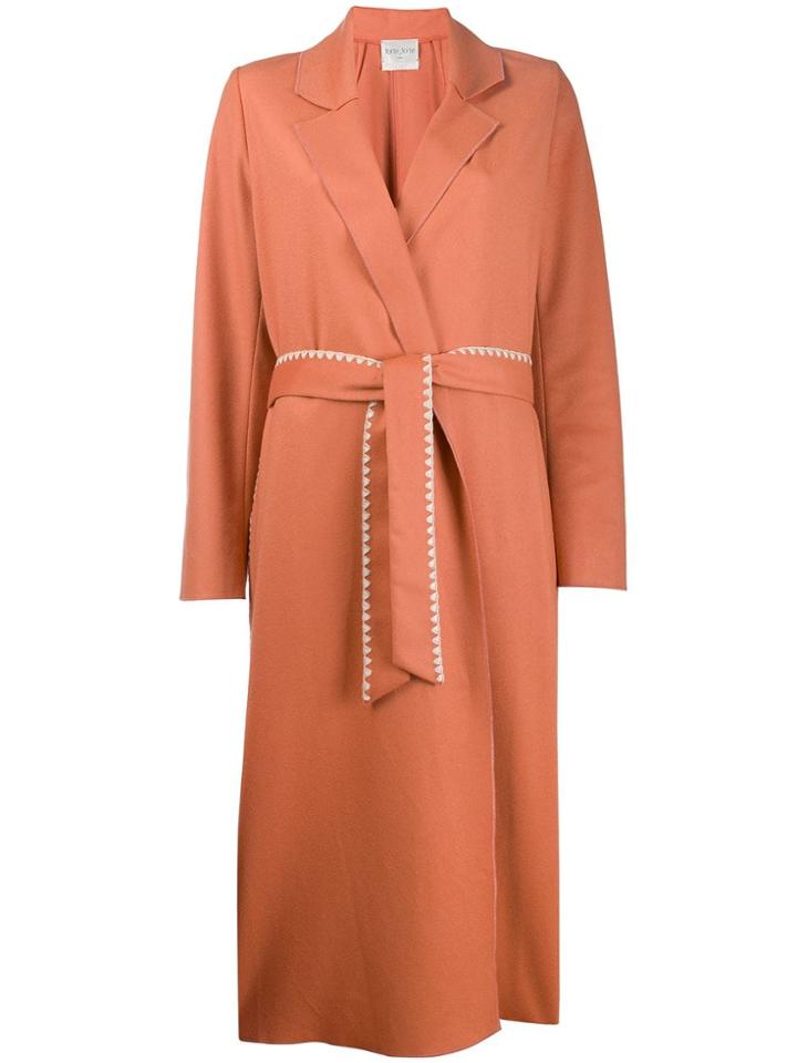 Forte Forte Tie Waist Coat - Orange