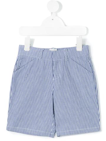 Carrèment Beau - Striped Shorts - Kids - Cotton - 6 Yrs, White