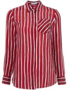 Altuzarra 'chika' Striped Shirt, Women's, Size: 38, Red, Silk