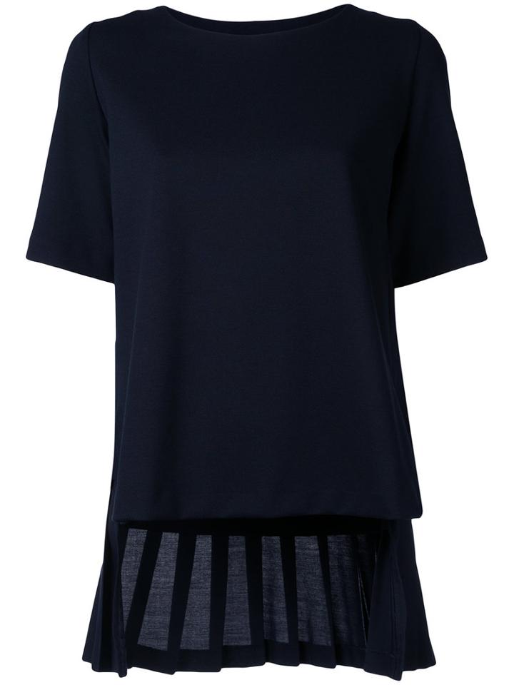 Clane - Oversized Short Sleeve T-shirt - Women - Polyester/polyurethane/rayon - 1, Black, Polyester/polyurethane/rayon