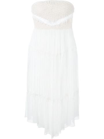 Jay Ahr Strapless Midi Dress