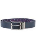 Fefè - Printed Dots Belt - Unisex - Leather - One Size, Blue, Leather
