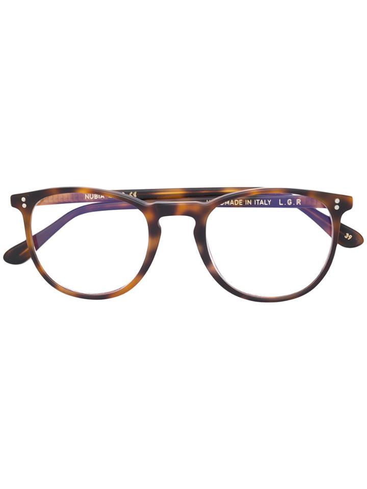L.g.r Tortoiseshell Round Glasses - Brown