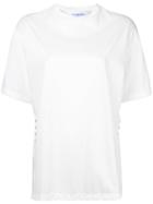 Le Ciel Bleu - Corset T-shirt - Women - Cotton/nylon - 36, White, Cotton/nylon